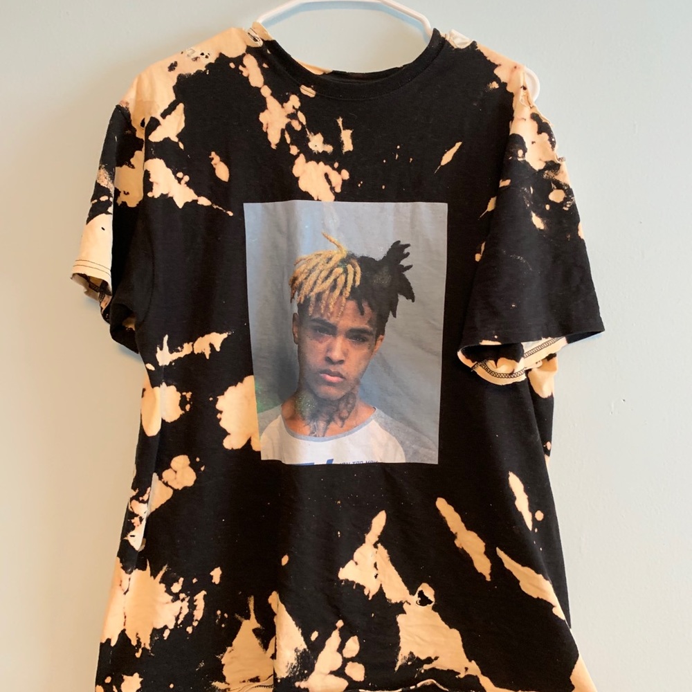 Bleach Dyed & Distressed XXXTENTACION Mugshot Tee